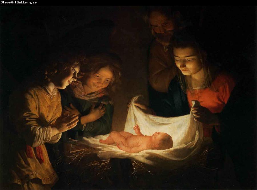 Gerrit van Honthorst Adoration of the Child